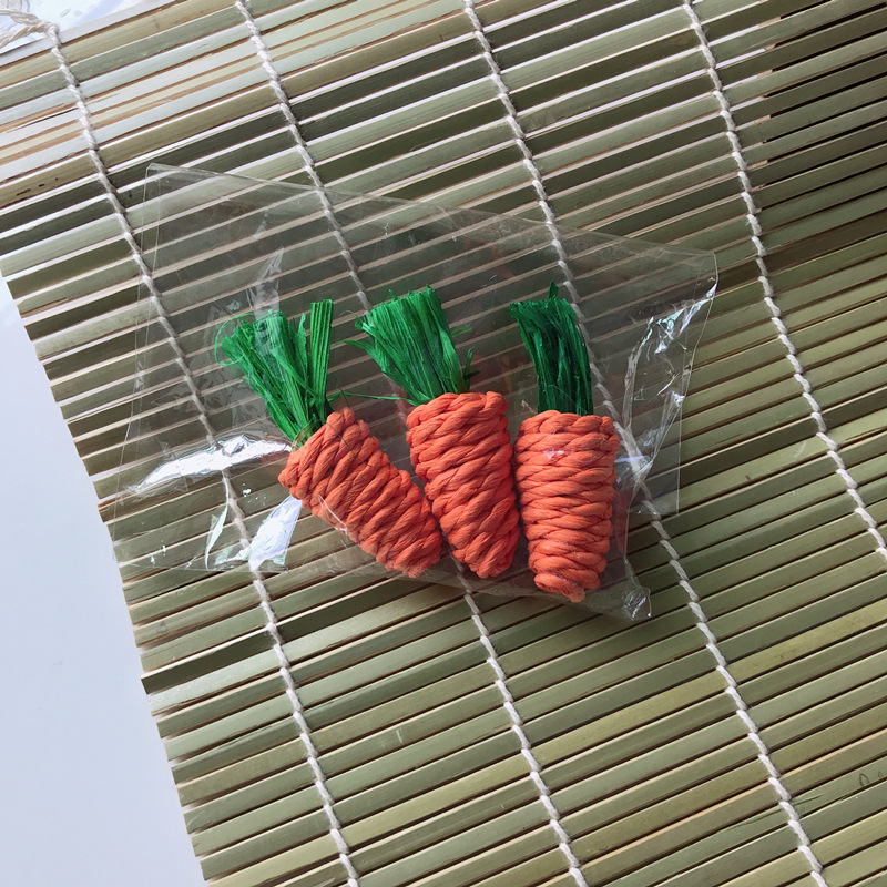 Hamster rabbit Chinchilla molars toy molars carrot parrot bite molars grass radish