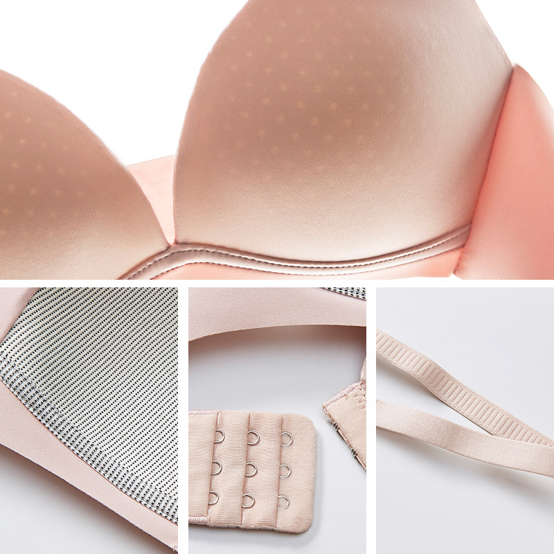 No steel ring thin hole Cup gathered underwear smooth light breathable seamless girls new bra a generation of hair