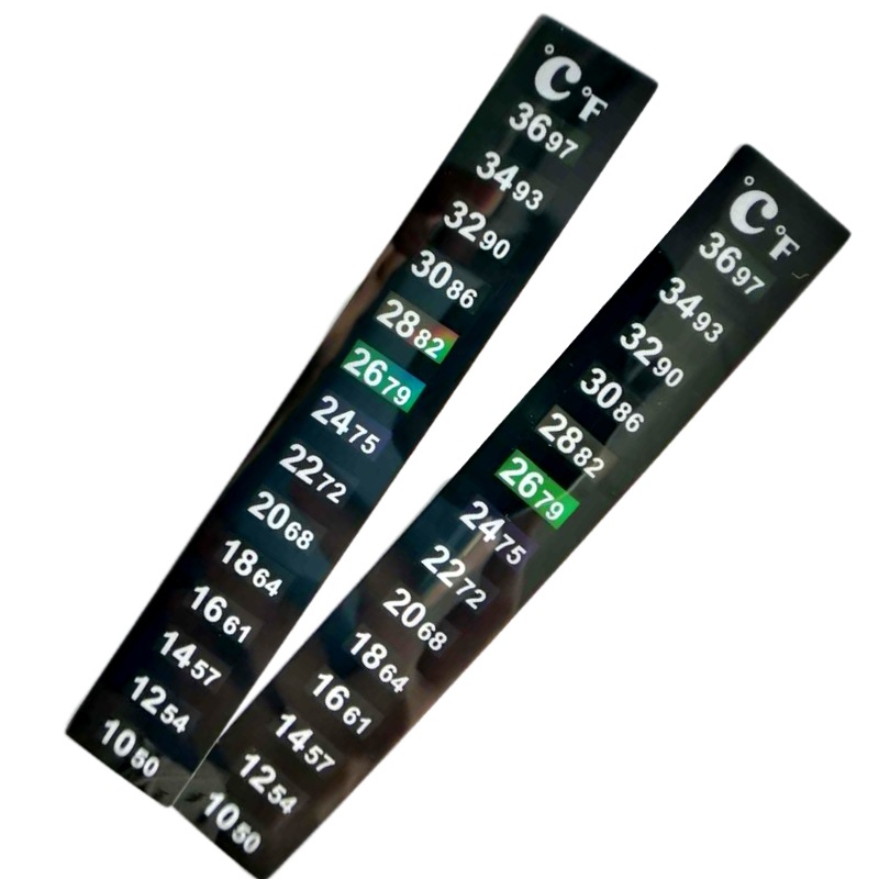 Supply a variety of liquid crystal fish tank temperature stickers temperature discoloration water temperature temperature measurement stickers aquarium water temperature measurement temperature stickers