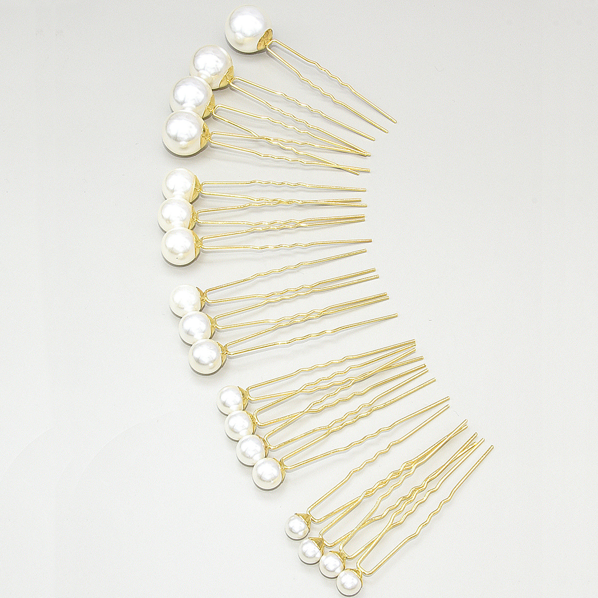 2022 Bridal Headwear 18 Pearl Hairpin Hair Accessories European and American Retro Makeup Disc Beaded Flower U-shaped Hairpin Accessories