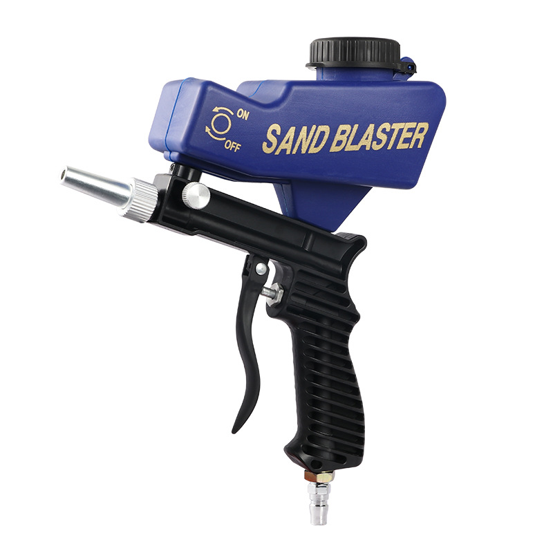 Factory direct portable gravity sandblasting gun pneumatic sandblasting set anti-rust sandblasting device small sandblasting gun