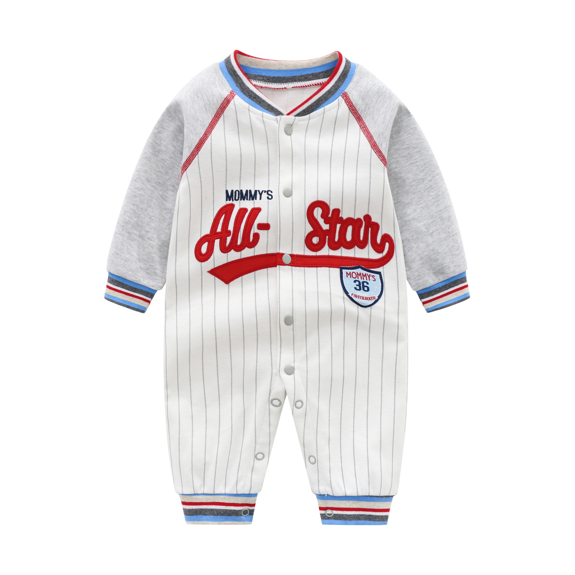 Cross-border 2023 baby autumn clothes Harbin-style baby jumpsuit climbing clothes home clothes non-foot sports series