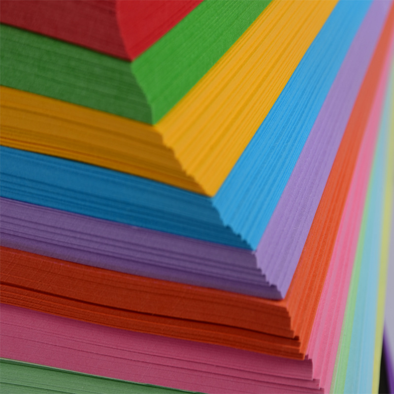 Factory direct 70g A4 color copy paper printing paper multi-purpose manual color origami pure wood pulp color paper