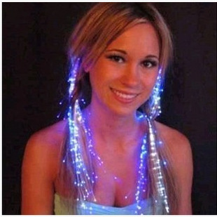Colorful luminous braids birthday party bar dance concert children's stall luminous wholesale
