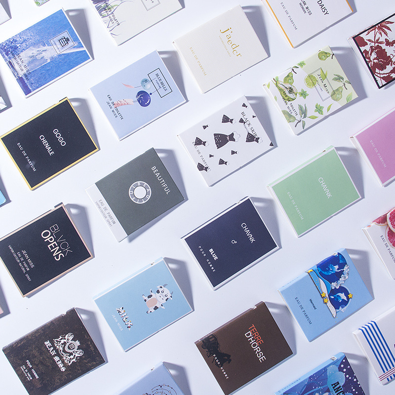Explosions 2ml Small Town Yixiang Portable Card Sample Perfume Men's and Women's Trial Clothes Student Lasting Eau De Toilette