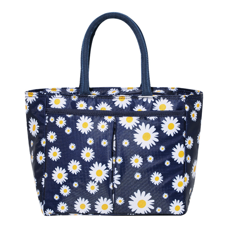 Japanese-style Daisy office worker portable lunch bag student lunch box bag lunch insulation bag with meal insulation cold bag