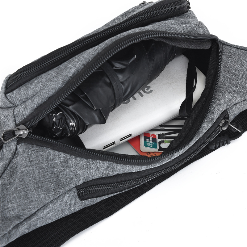New men's Oxford cloth waist bag manufacturers wholesale wear-resistant outdoor sports chest bag men's and women's fashion shoulder bag wholesale