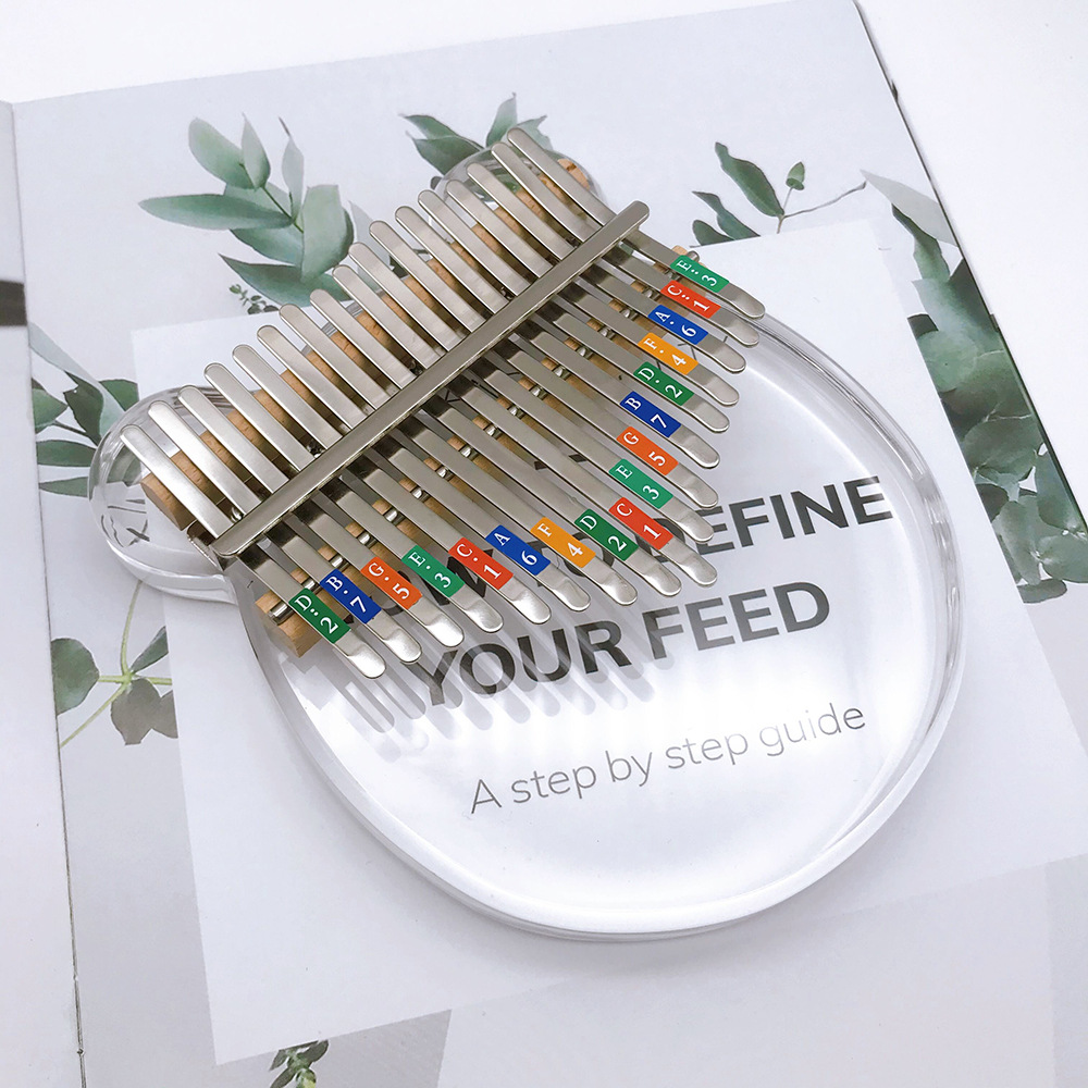 17-tone thumb piano color note sticker double finger piano note sticker kalimba kalimba key sticker