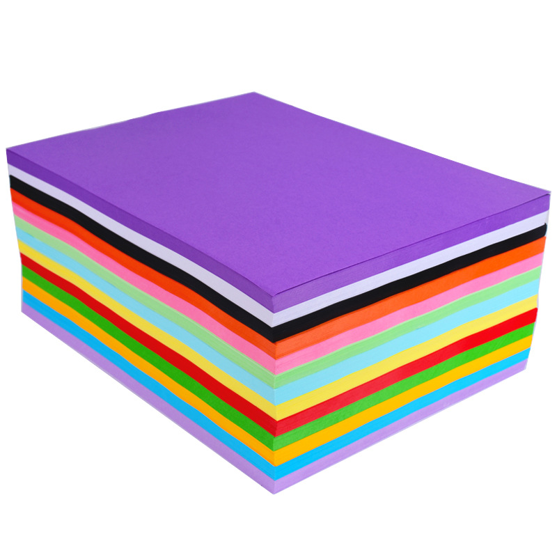 Factory direct 70g A4 color copy paper printing paper multi-purpose manual color origami pure wood pulp color paper