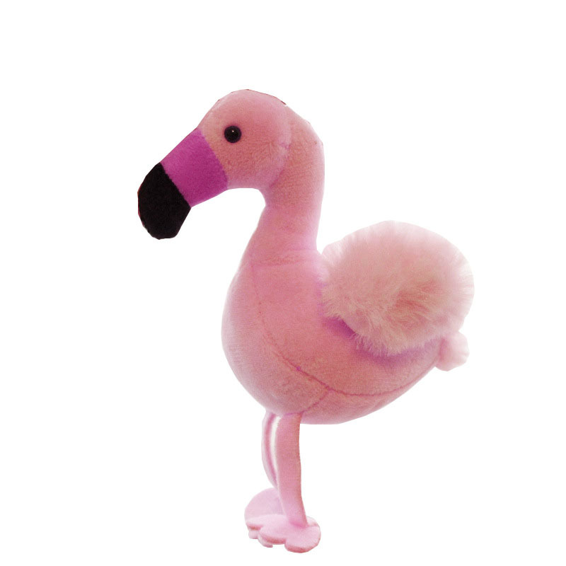 ins Cyber Celebrity Flamingo Car Keychain Pendant Doll Plush Toy Bag Hanging Creative Girl Gift