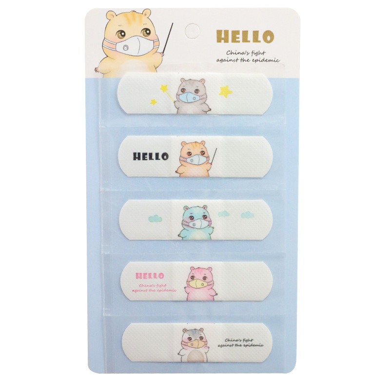 New creative iodophor cotton swab band-aid waterproof breathable cute cartoon health and environmental protection Band-Aid wholesale