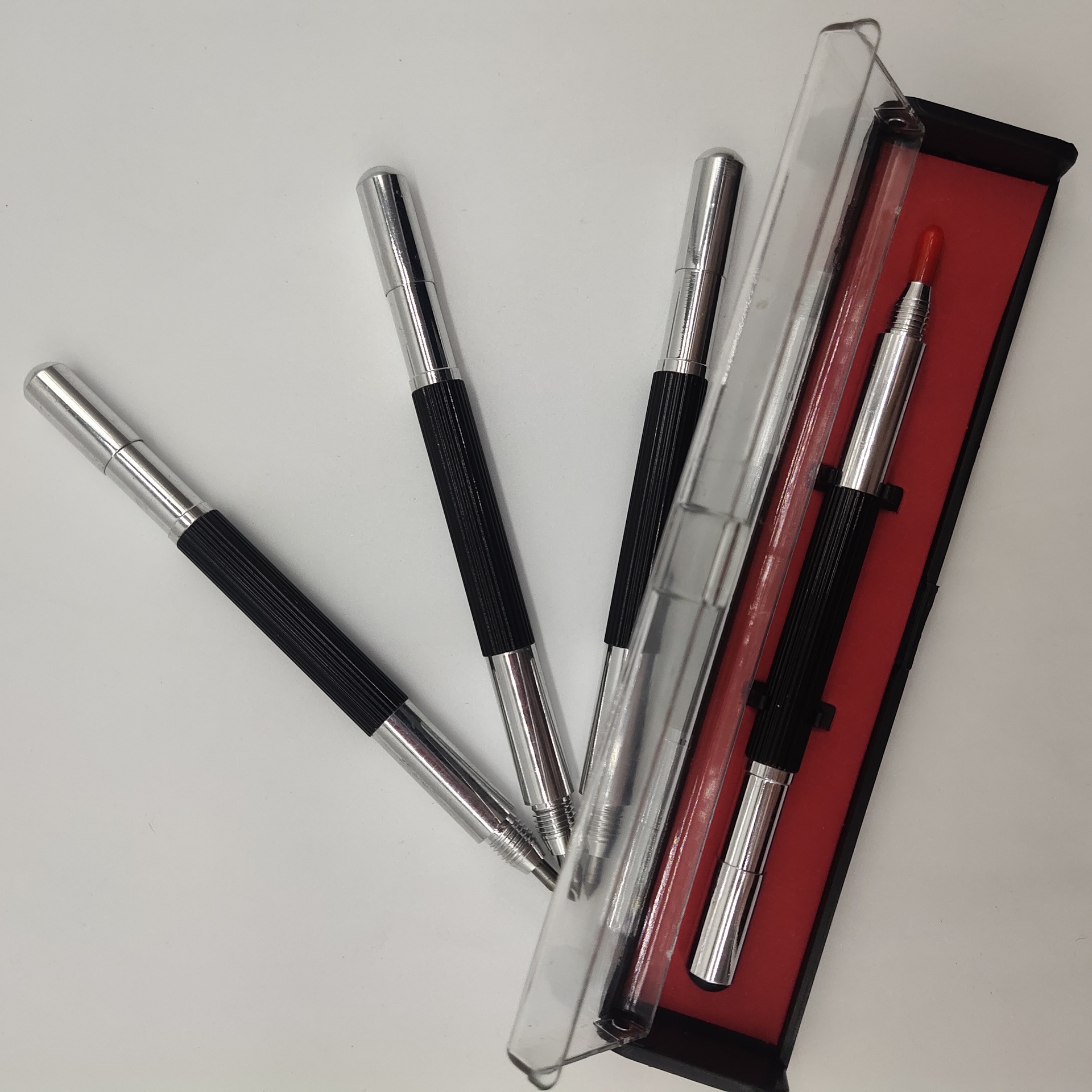 Multifunctional replaceable needle strong magnetic marking pen tungsten steel marking needle ceramic glass knife marking pen alloy marking pen