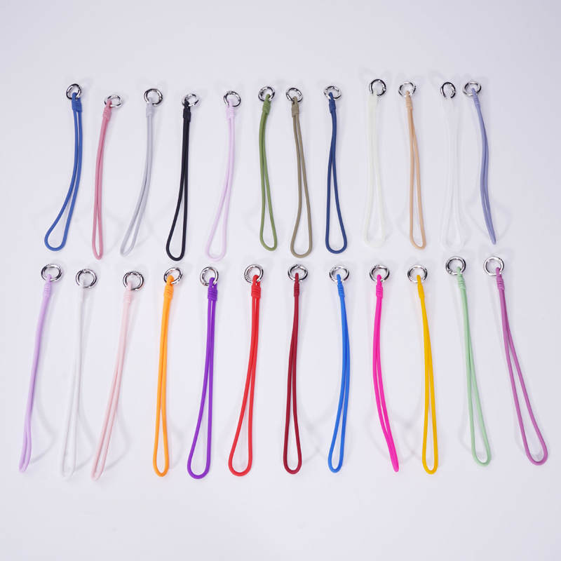 Silicone earphone cover lanyard wrist lanyard creative elastic silicone protective cover anti-lost hand rope factory wholesale