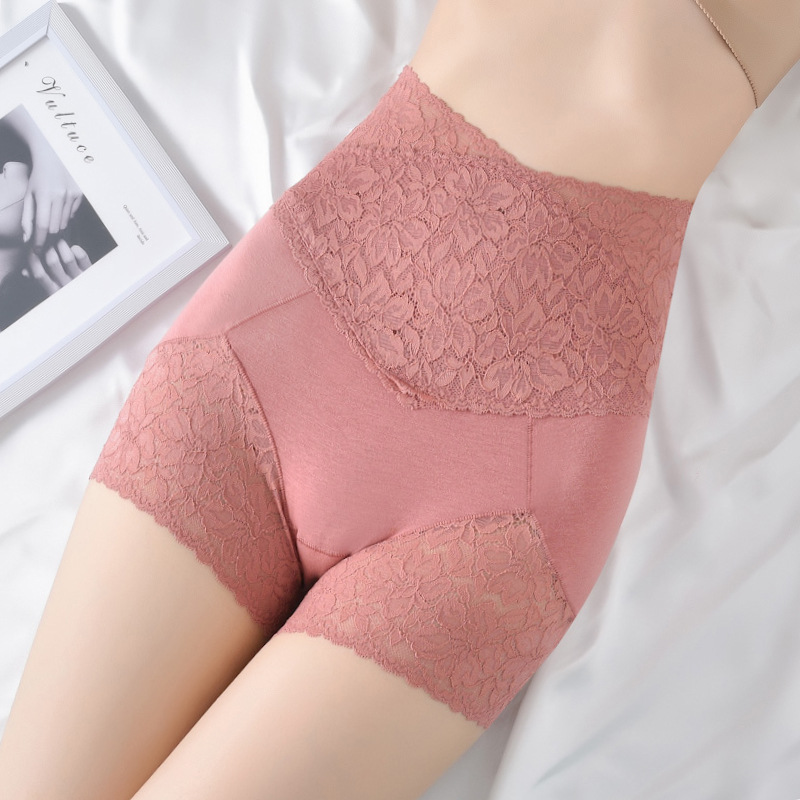 High Waist Safety Pants Women's No-Wearing Underwear Large Size Waisted Leggings Cotton Anti-Lace Outer Wearable Shorts