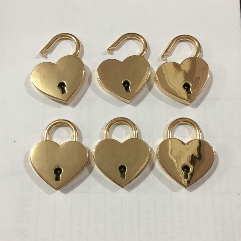金属愛心ロックバッグ桃ハート型ロックバッグ工具ロックバッグアクセサリー桃心ロック|undefined