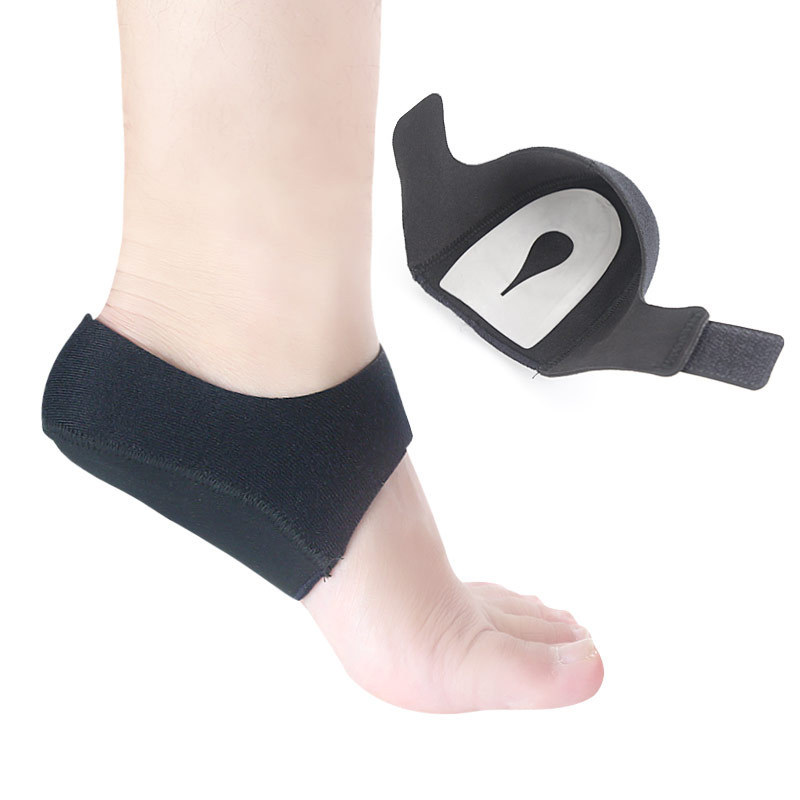 Cross-border SEBS Silicone Heel Protective Cover for Pressure Relief and Pain Relief Velcro Heel Cover Adjustable Gel Heel Socks Cover