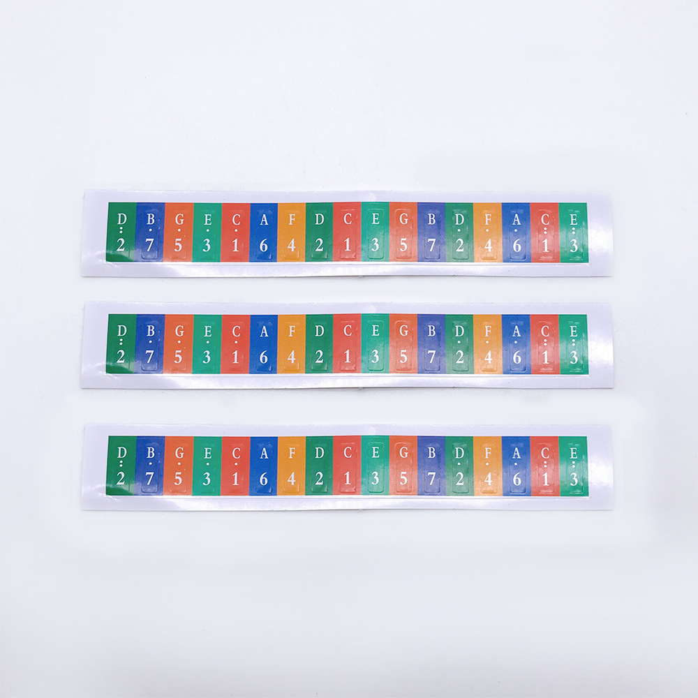 17-tone thumb piano color note sticker double finger piano note sticker kalimba kalimba key sticker