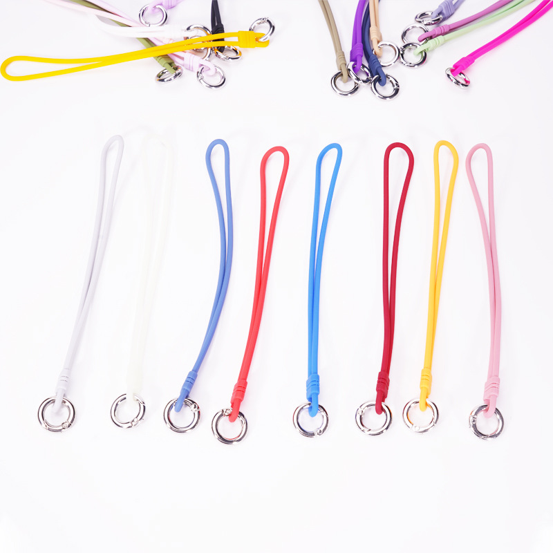 Silicone earphone cover lanyard wrist lanyard creative elastic silicone protective cover anti-lost hand rope factory wholesale