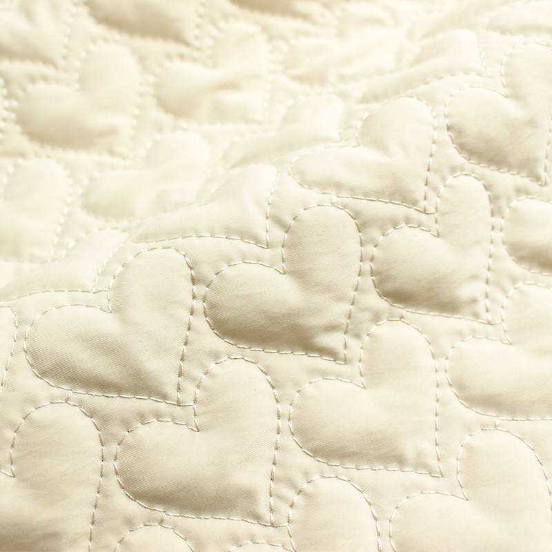 Embroidered Fabric Quilting Chunya Textile Fabric Embroidered Cotton Clothes Pleated Cotton Love Quilting Home Textile Computer Quilting Embroidery Factory