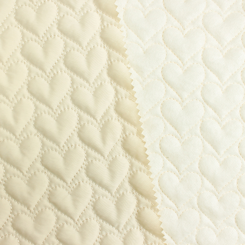 Embroidered Fabric Quilting Chunya Textile Fabric Embroidered Cotton Clothes Pleated Cotton Love Quilting Home Textile Computer Quilting Embroidery Factory