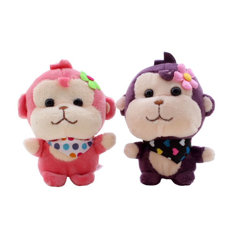 Cute Cute 4-inch Cartoon Plush Keychain Bag Pendant Small Doll Wedding Gift