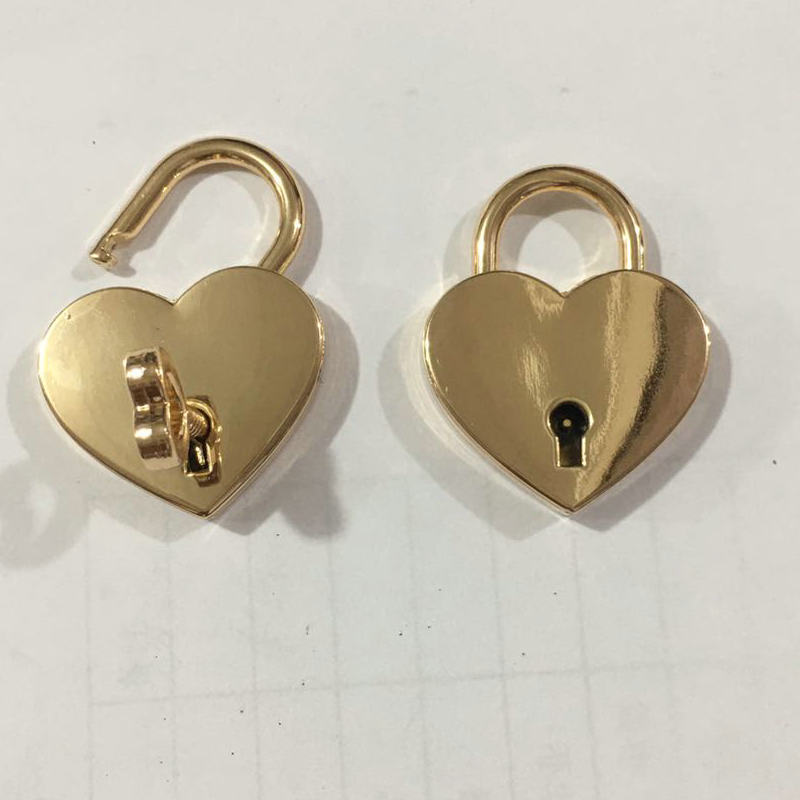 金属愛心ロックバッグ桃ハート型ロックバッグ工具ロックバッグアクセサリー桃心ロック|undefined