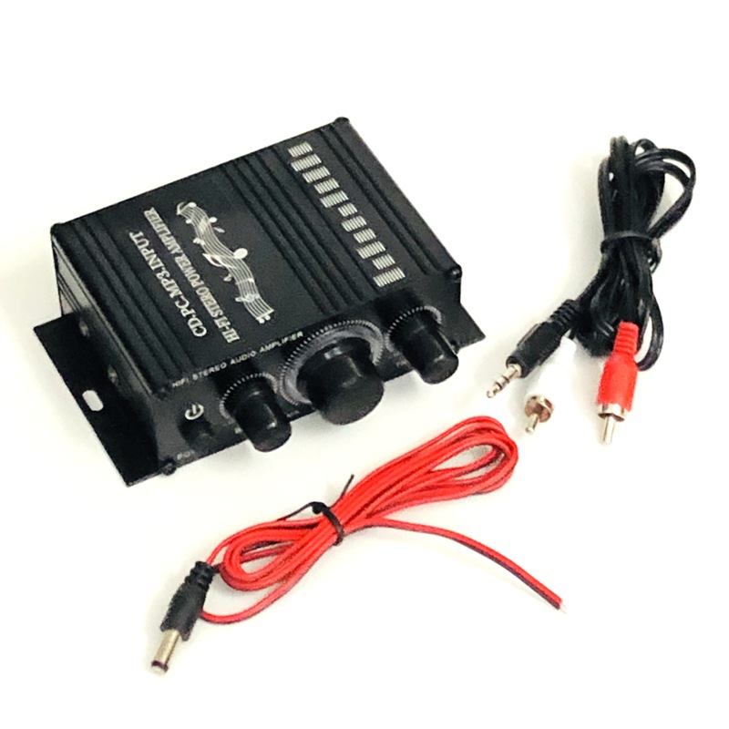 12V car motorcycle computer Mp3 Mini small power amplifier car home engineering voice amplifier neutral