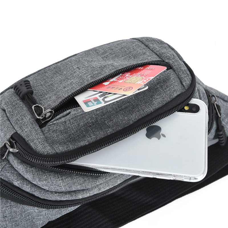 New men's Oxford cloth waist bag manufacturers wholesale wear-resistant outdoor sports chest bag men's and women's fashion shoulder bag wholesale
