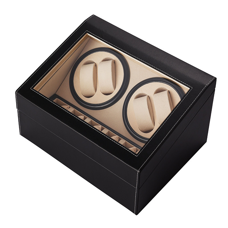 Watch box double-headed two-color PU electric motor box automatic winding watch box watch shaker mechanical watch shaker