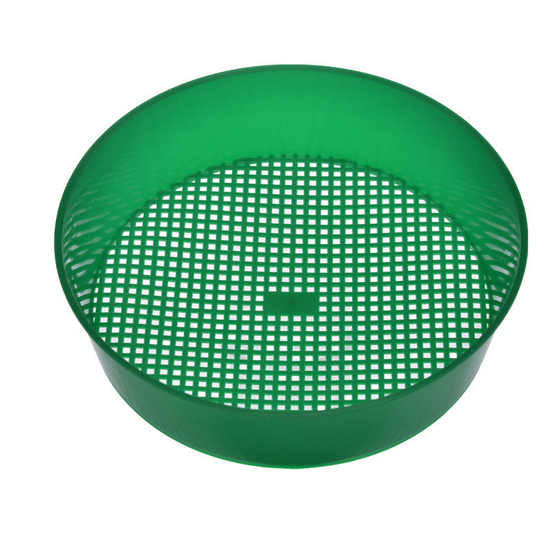 Soil sieve thickened plastic gardening soil sieve seedling tool mesh sieve planting filter particles Earth stone sand wholesale