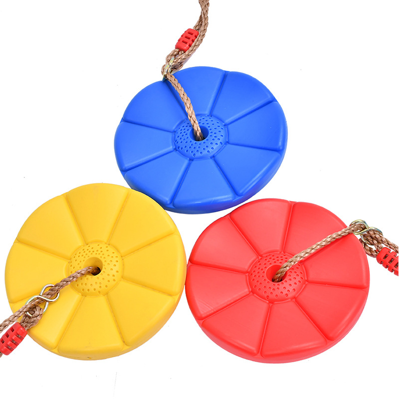 Red House Amazon Leisure outdoor indoor climbing hanging plate plastic disc octagonal petals children swing