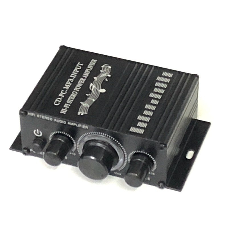12V car motorcycle computer Mp3 Mini small power amplifier car home engineering voice amplifier neutral