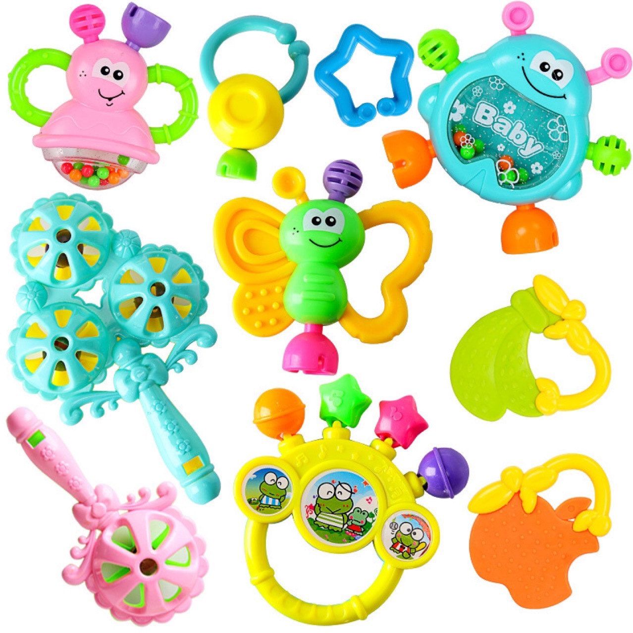 Teether rattle 10-piece teether boiled 220