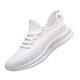 Cross-Border men's casual shoes men's fashionable all-matching sneaker men's shoes flying woven breathable mesh cloth shoes factory wholesale