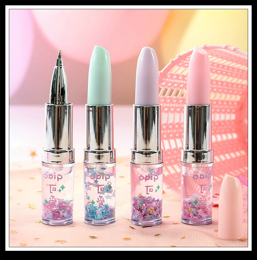 Rouge mini fairy heart pen swirl quicksand liquid cosmetics neutral water signature pen
