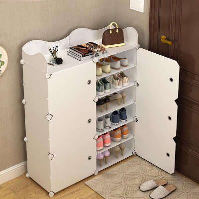 Shoe Cabinet Simple Economical Large Capacity Doorway Household Dust-proof Multi-layer Shoe Rack Indoor Good-looking Storage Artifact