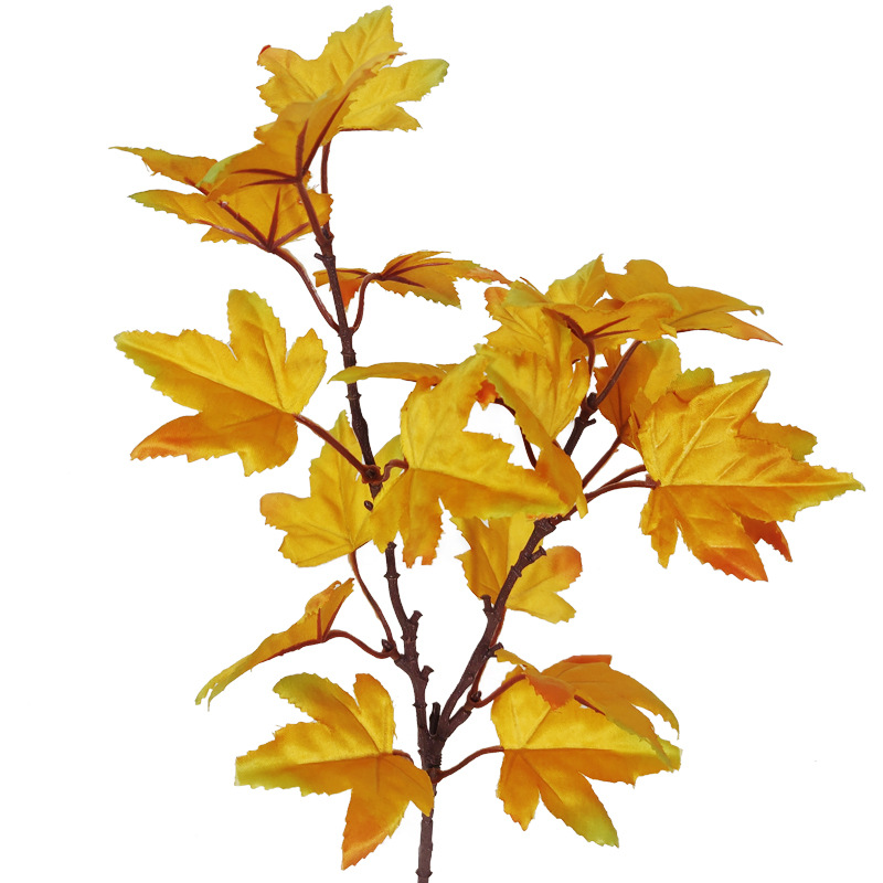 Artificial Autumn Maple Leaf flower arrangement accessories shopping mall Meichen home decoration harvest festival Thanksgiving simulation Maple Leaf