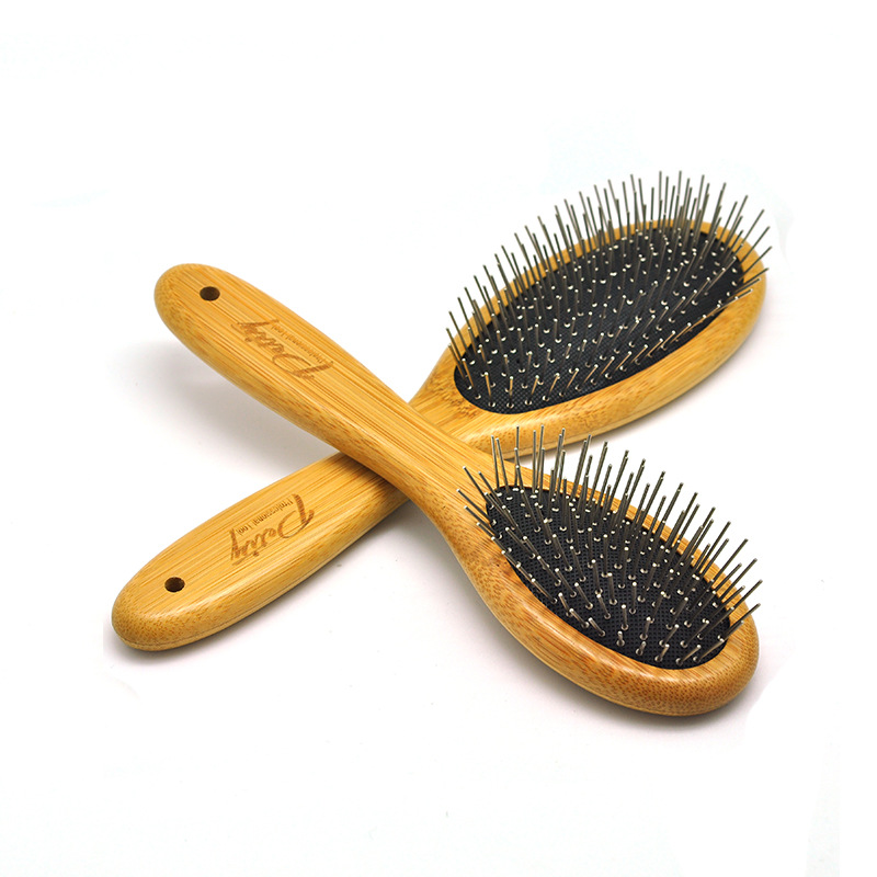 Pet beauty styling comb bamboo wood air cushion steel needle handle comb airbag air cushion comb massage wood comb Beauty Makeup Beauty Hair needle comb