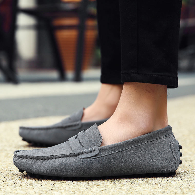 Spring and Summer Men's Shoes Anti-velvet Casual Pea Shoes Men's Lazy Footwear British Pea Shoes Large Size