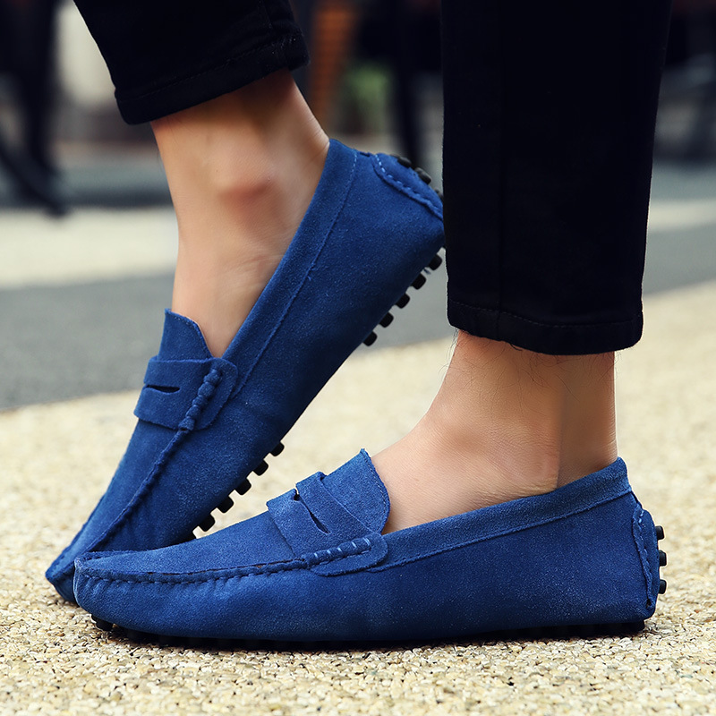 Spring and Summer Men's Shoes Anti-velvet Casual Pea Shoes Men's Lazy Footwear British Pea Shoes Large Size