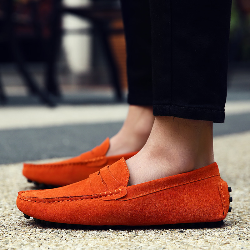 Spring and Summer Men's Shoes Anti-velvet Casual Pea Shoes Men's Lazy Footwear British Pea Shoes Large Size