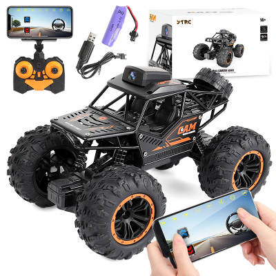 Cross-border English RC remote control car wifi camera car 720p image transmission intelligent off-road climbing car alloy trolley