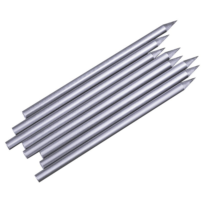 Building marking tool hard round steel common single pen ceramic tile alloy head silver scribing needle scribing needle brush