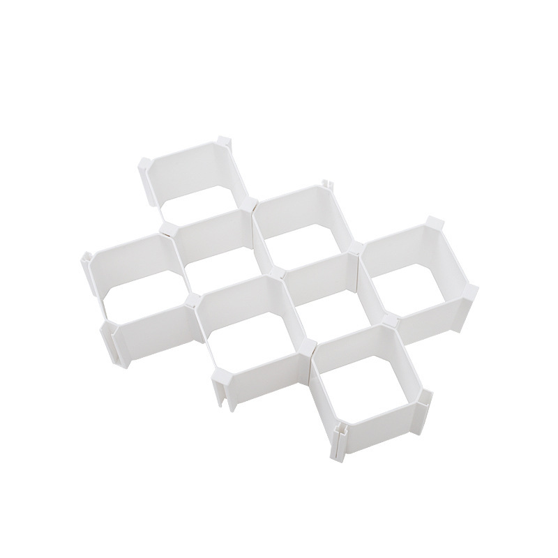 Drawer storage divider free combination honeycomb socks storage compartment underwear socks storage box partition