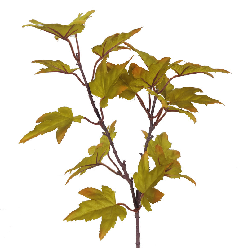 Artificial Autumn Maple Leaf flower arrangement accessories shopping mall Meichen home decoration harvest festival Thanksgiving simulation Maple Leaf