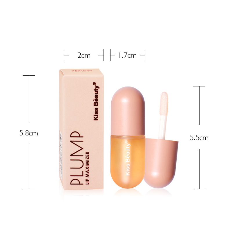 kiss beauty Cross-border Supply Capsule Lip Enlarging Mouth Lip Gloss Lip Honey Moisturizing Lip Enlarging Lip Enlarging Liquid