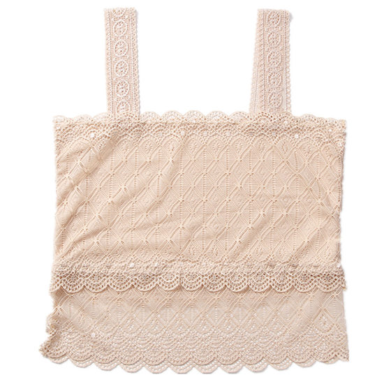 Women's lace diamond-shaped wrapped chest bottoming hollow-out tube top short beauty back bib anti-exposure camisole