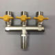 Mountain-shaped four-wire four-way valve