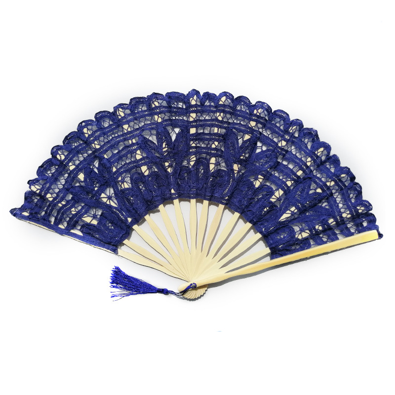 European lace fan Lady fan dance folding fan bridesmaid fan Princess fan Palace lace fan in stock