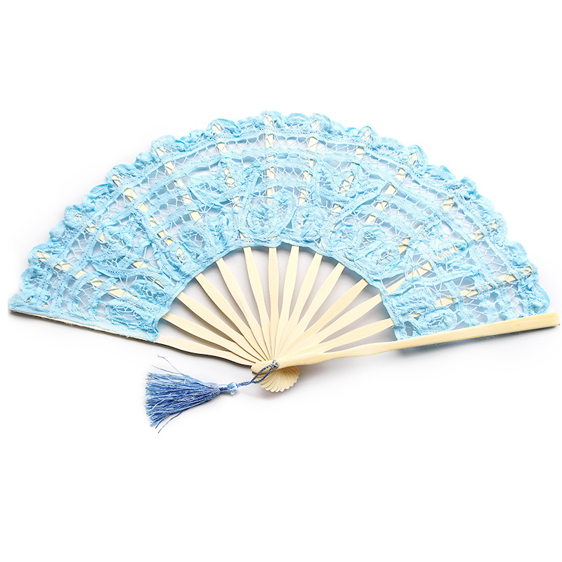 European lace fan Lady fan dance folding fan bridesmaid fan Princess fan Palace lace fan in stock